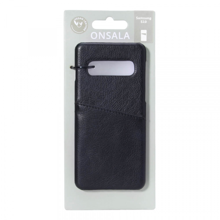 Onsala Mobilecover Black Samsung S10 Creditcard Pocket Onsala Mobilecover Black Samsung S10 Creditcard Pocket