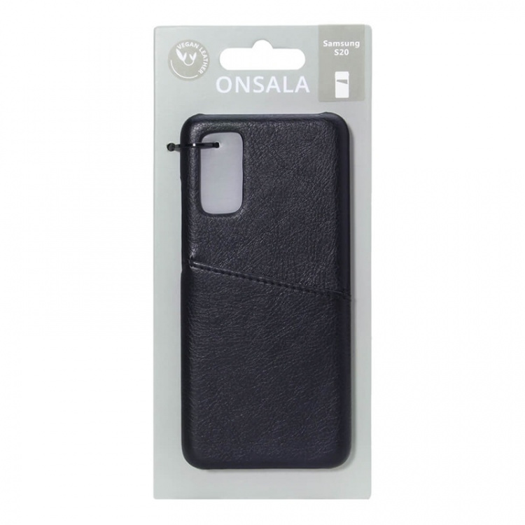 Onsala Mobilecover Black Samsung S20 Creditcard Pocket Onsala Mobilecover Black Samsung S20 Creditcard Pocket
