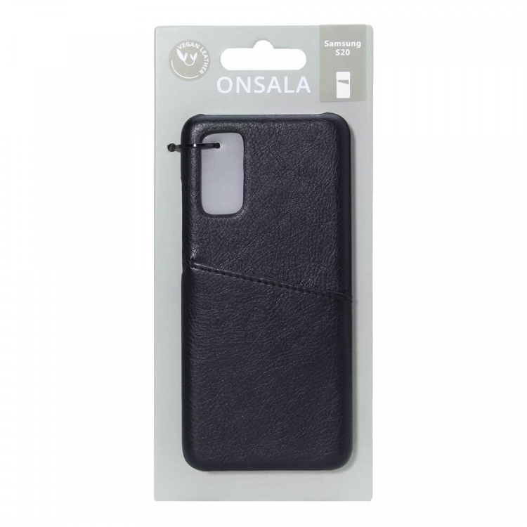 Onsala Mobilecover Black Samsung S20 Creditcard Pocket Onsala Mobilecover Black Samsung S20 Creditcard Pocket