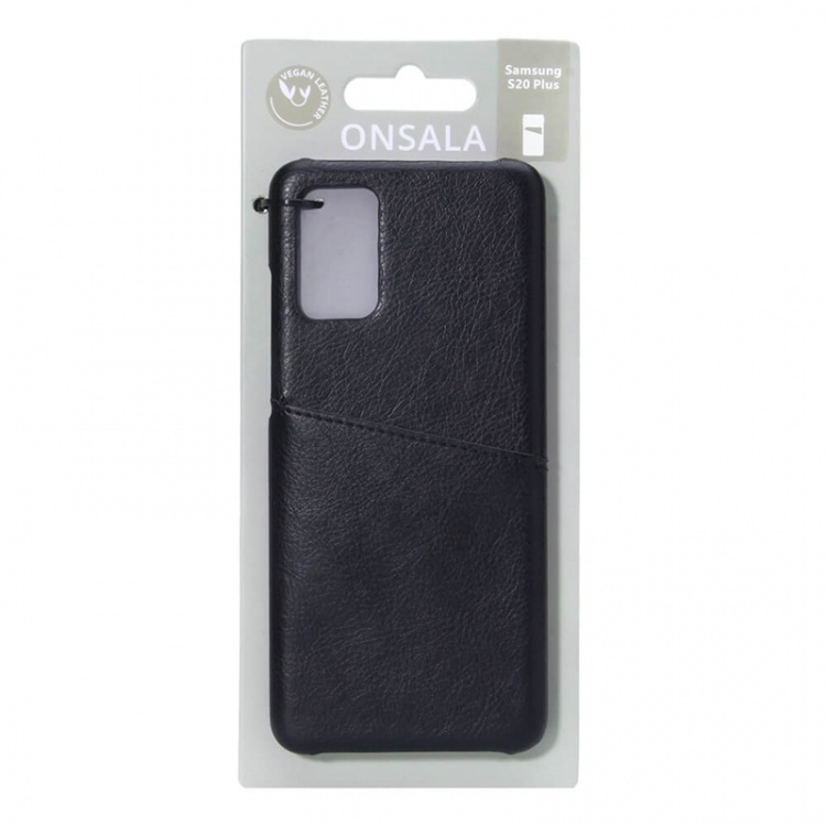 Onsala Mobilecover Black Samsung S20 Plus Creditcard Pocket Onsala Mobilecover Black Samsung S20 Plus Creditcard Pocket