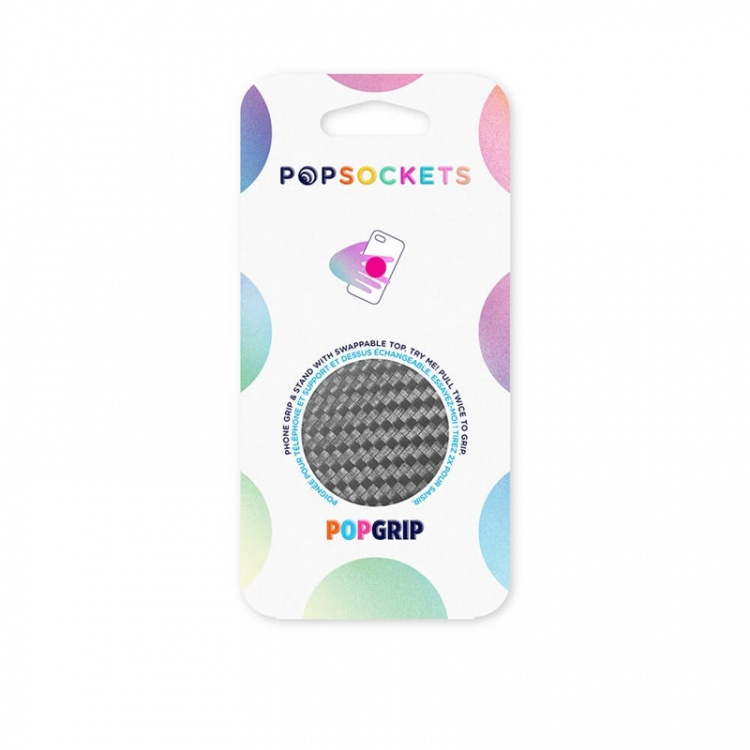 PopSockets Carbonite Weave Removable Grip with Standfunction PopSockets Carbonite Weave Removable Grip with Standfunction