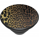 PopSockets Embossed Metal Leopard Removable Grip with Standfunction LUXE