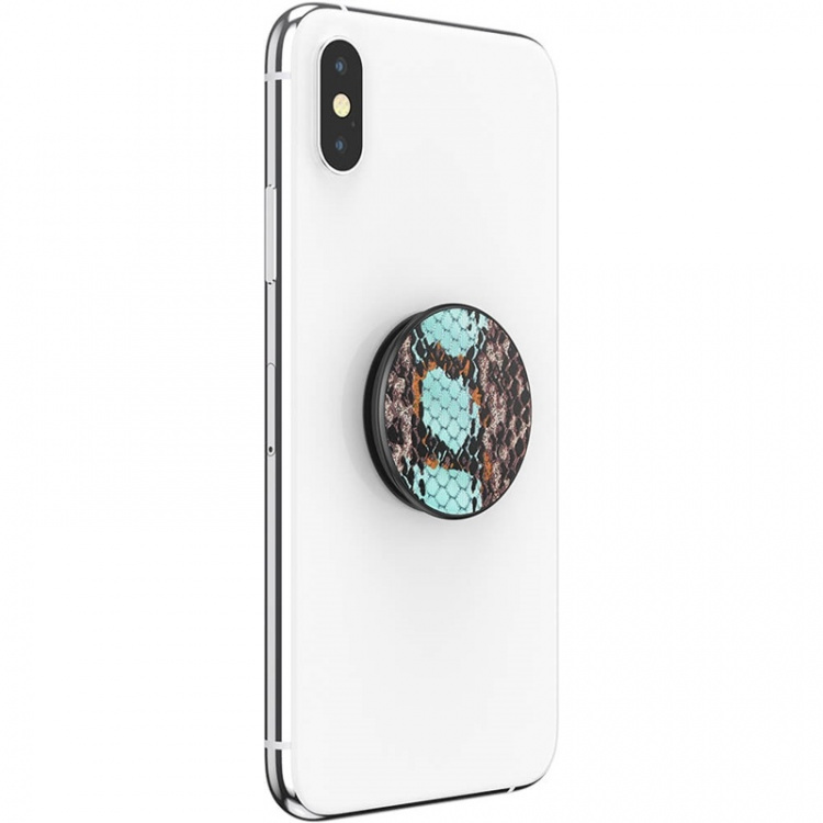 PopSockets Embossed Metal Water Snake Removable Grip with Standfunction LUXE