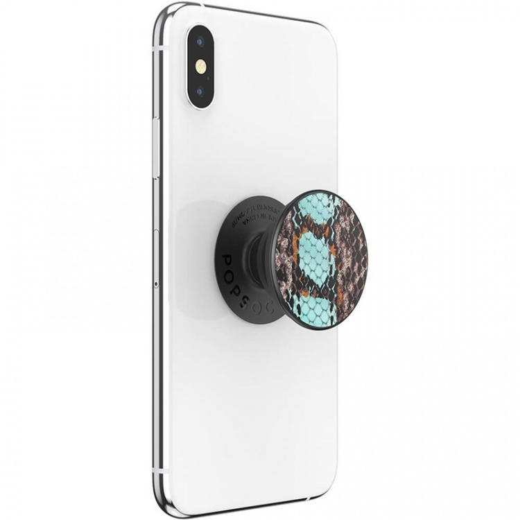 PopSockets Embossed Metal Water Snake Removable Grip with Standfunction LUXE