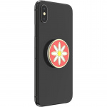 PopSockets Enamel Quaint Daisy Coral Removable Grip with Standfunction Premium