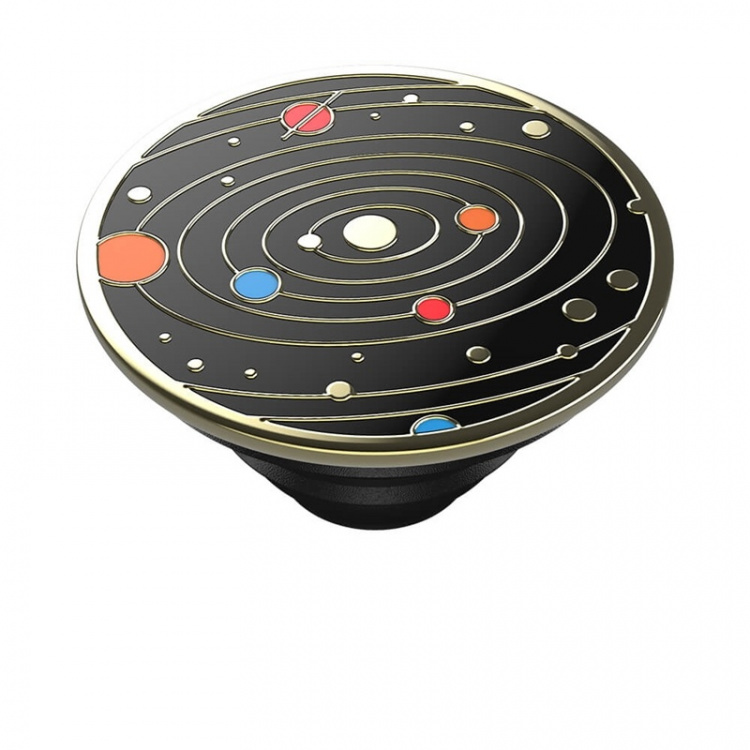 PopSockets Enamel Solar flare Black Removable Grip with Standfunction Premium