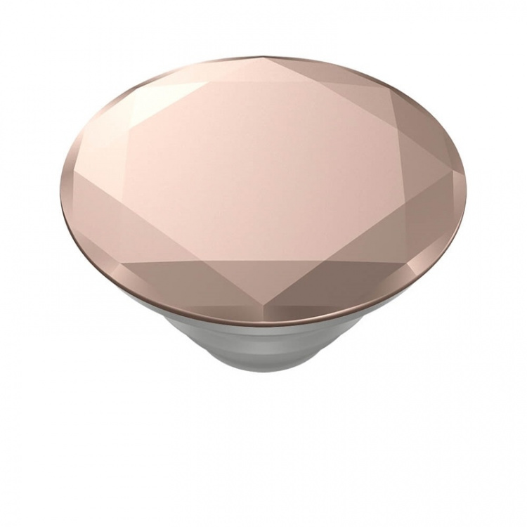 POPSOCKETS Metallic Diamond Rose Gold Removable Grip with Standfunction Premium