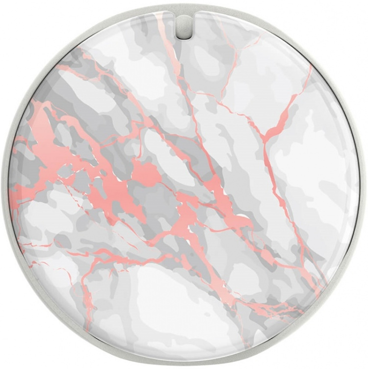 PopSockets Mirror Rose Gold Lutz Marble Gloss Removable Grip with Standfunction LUXE PopMirror