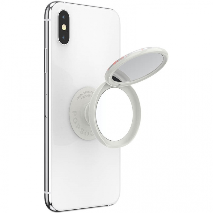PopSockets Mirror Rose Gold Lutz Marble Gloss Removable Grip with Standfunction LUXE PopMirror