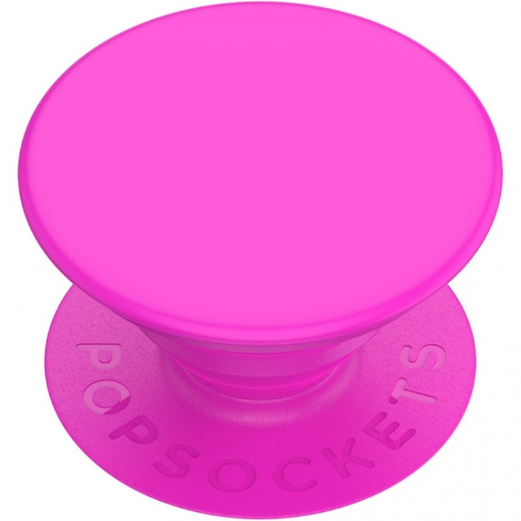 PopSockets Neon Day Glo Pink Removable Grip with Standfunction