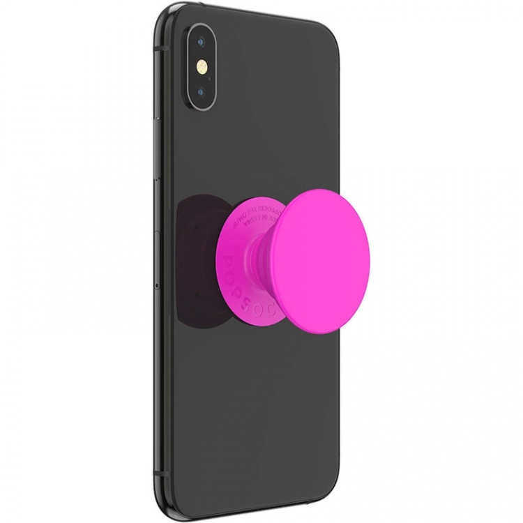 PopSockets Neon Day Glo Pink Removable Grip with Standfunction