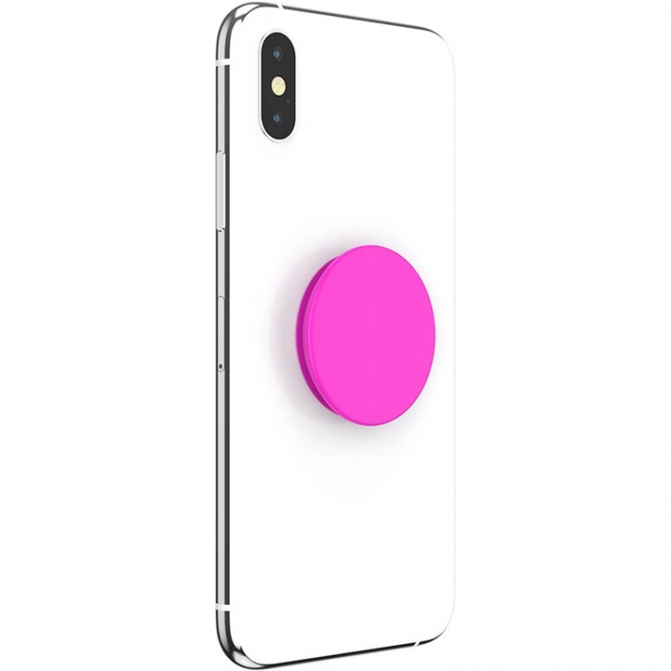 PopSockets Neon Day Glo Pink Removable Grip with Standfunction