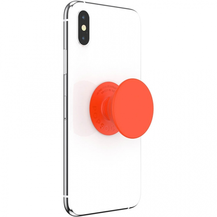 PopSockets Neon Electric Orange Avtagbart Grip med Ställfunktion