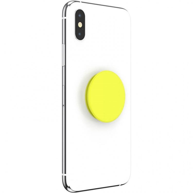 PopSockets Neon Jolt Yellow Removable Grip with Standfunction