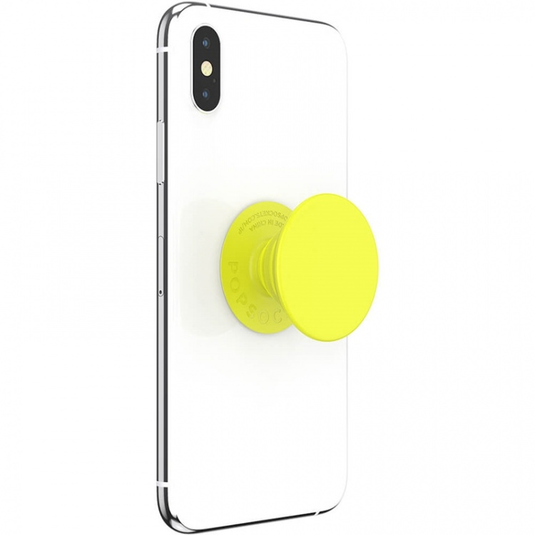 PopSockets Neon Jolt Yellow Removable Grip with Standfunction