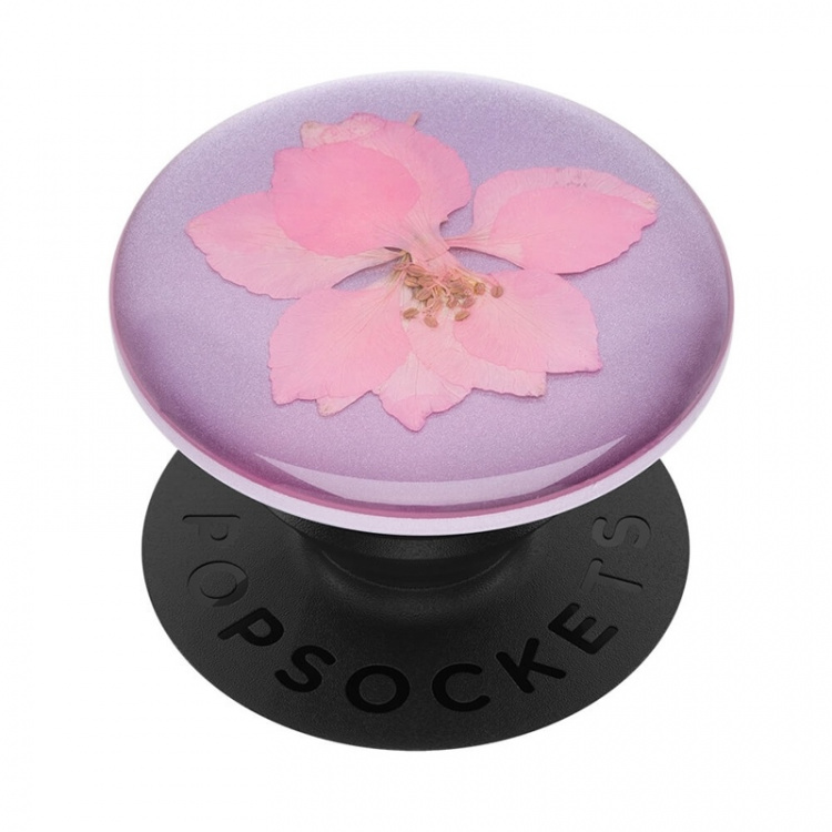 PopSockets Pressed Flower Delphinium Removable Grip with Standfunction Premium