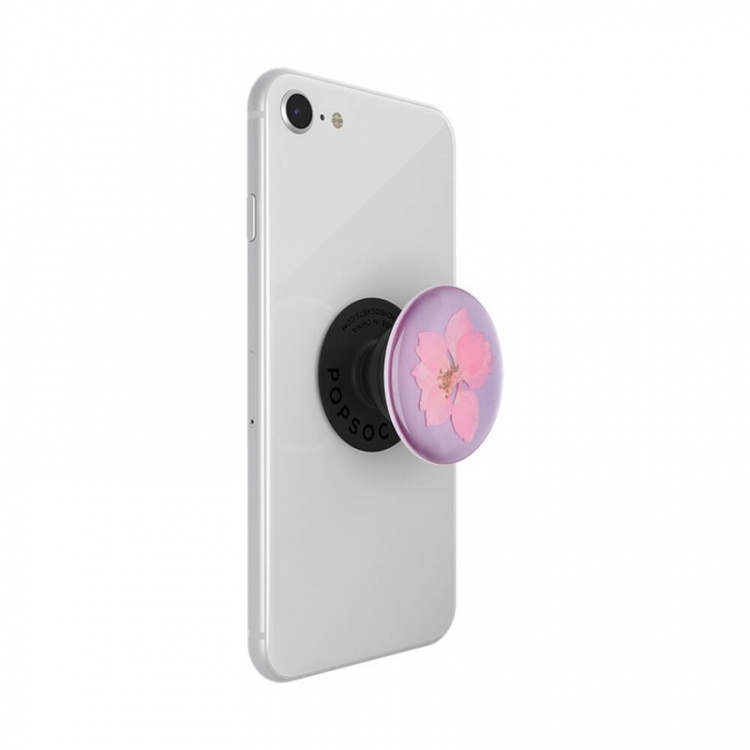 PopSockets Pressed Flower Delphinium Removable Grip with Standfunction Premium