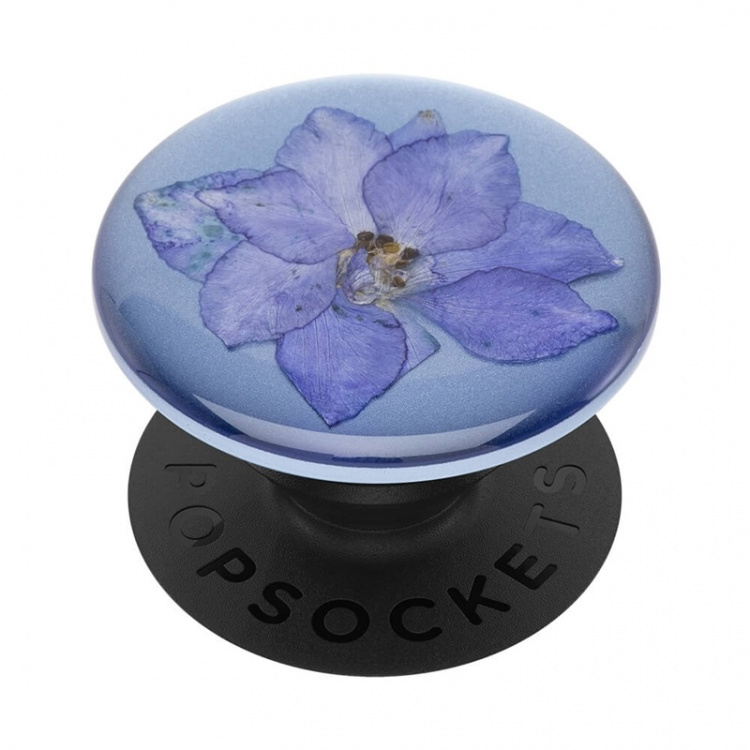 PopSockets Pressed Flower Larkspur Avtagbart Grip med Ställfunktion Premium