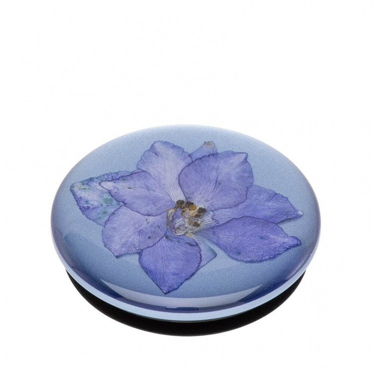 PopSockets Pressed Flower Larkspur Avtagbart Grip med Ställfunktion Premium