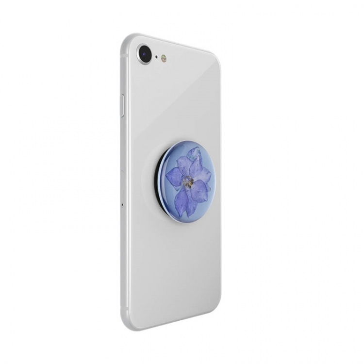 PopSockets Pressed Flower Larkspur Avtagbart Grip med Ställfunktion Premium