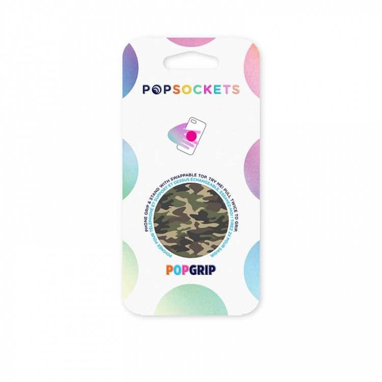 PopSockets Woodland Camo Removable Grip with Standfunction