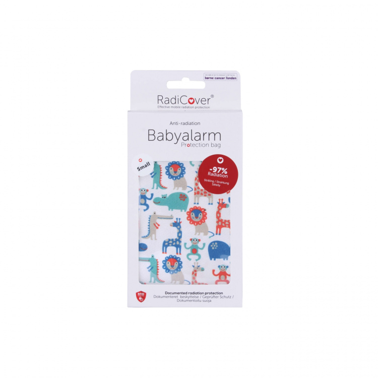 Radicover Radiationprotected Babyalarmbag Small Babyprint