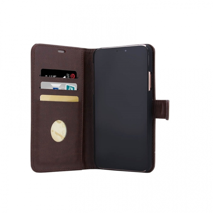 Radicover Radiationprotected Mobilewallet PU iPhone 11 Pro Max Flipcover Brown 3-Led RFID Radicover Radiationprotected Mobilewallet PU iPhone 11 Pro Max Flipcover Brown 3-Led RFID