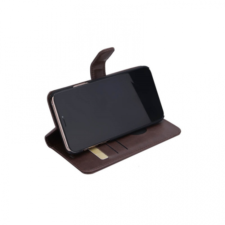 Radicover Radiationprotected Mobilewallet PU iPhone 11 Pro Max Flipcover Brown 3-Led RFID Radicover Radiationprotected Mobilewallet PU iPhone 11 Pro Max Flipcover Brown 3-Led RFID