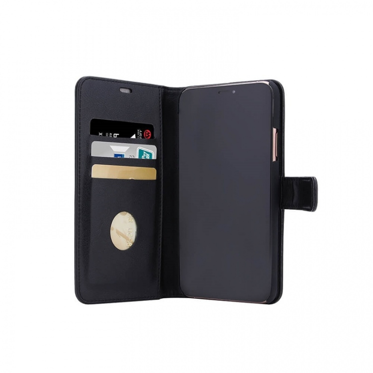 RADICOVER Radiationprotected Mobilewallet PU iPhone 11 Pro Max Flipcover Black 3-Led RFID