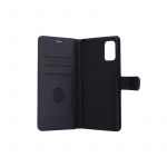 Radicover Radiationprotected Tabletfodral PU Samsung A71 Flipcover Black 3-Led RFID