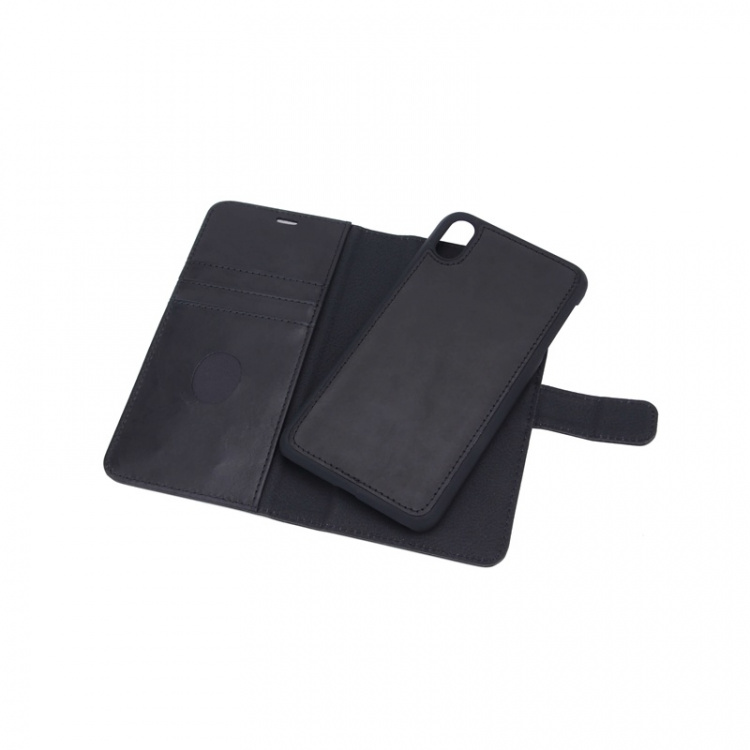 Radicover Radiationprotected Mobilewallet Leather iPhone Xs Max 2in1 Magnetcover Black