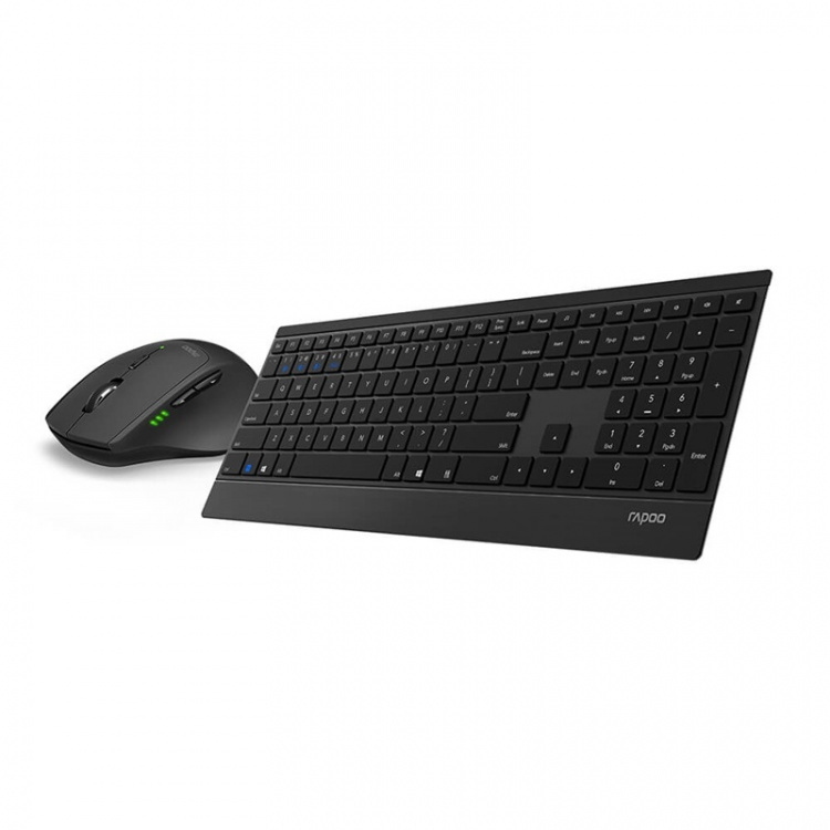 Rapoo Keyboard/Mouse Set 9500M Multi-Mode Wireless Black