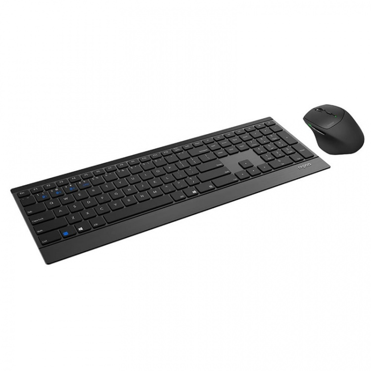 Rapoo Keyboard/Mouse Set 9500M Multi-Mode Wireless Black
