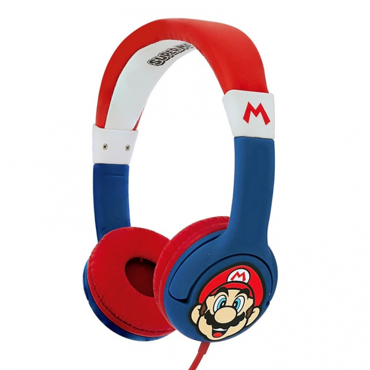 Super Mario Headphones Junior On-Ear 85dB Mario