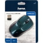 Hama 3-Button Mouse, MW-300 Blue-Green