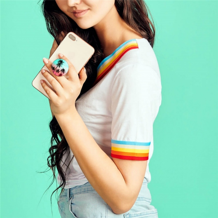 PopSockets Tropical Sunset Removable Grip with Standfunction