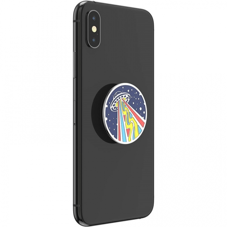 PopSockets Enamel Outta This World Navy Removable Grip with Standfunction Premium