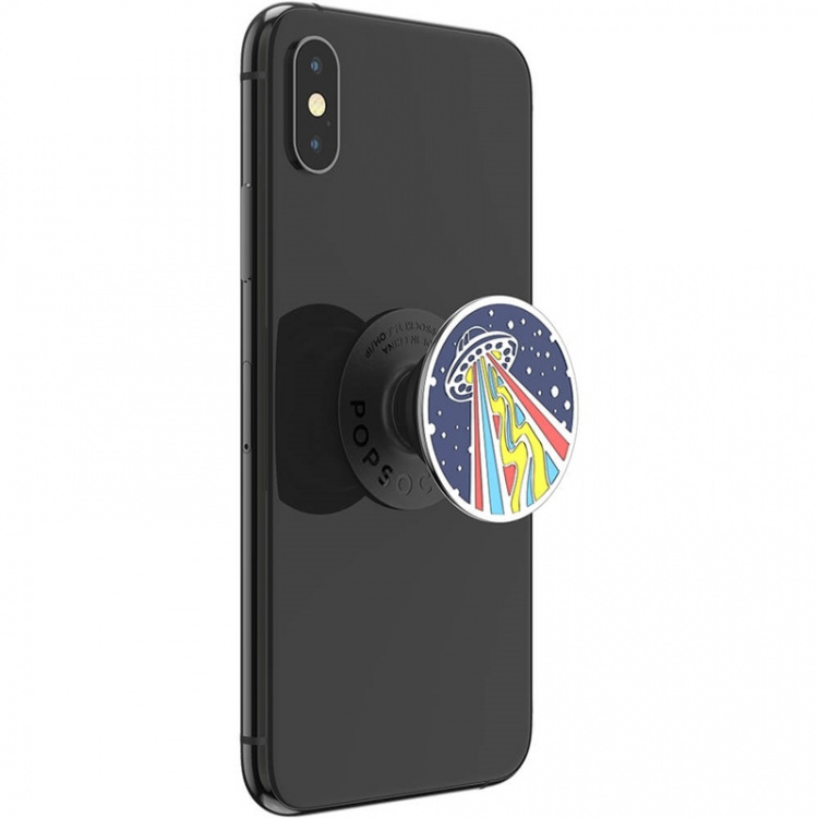 PopSockets Enamel Outta This World Navy Removable Grip with Standfunction Premium