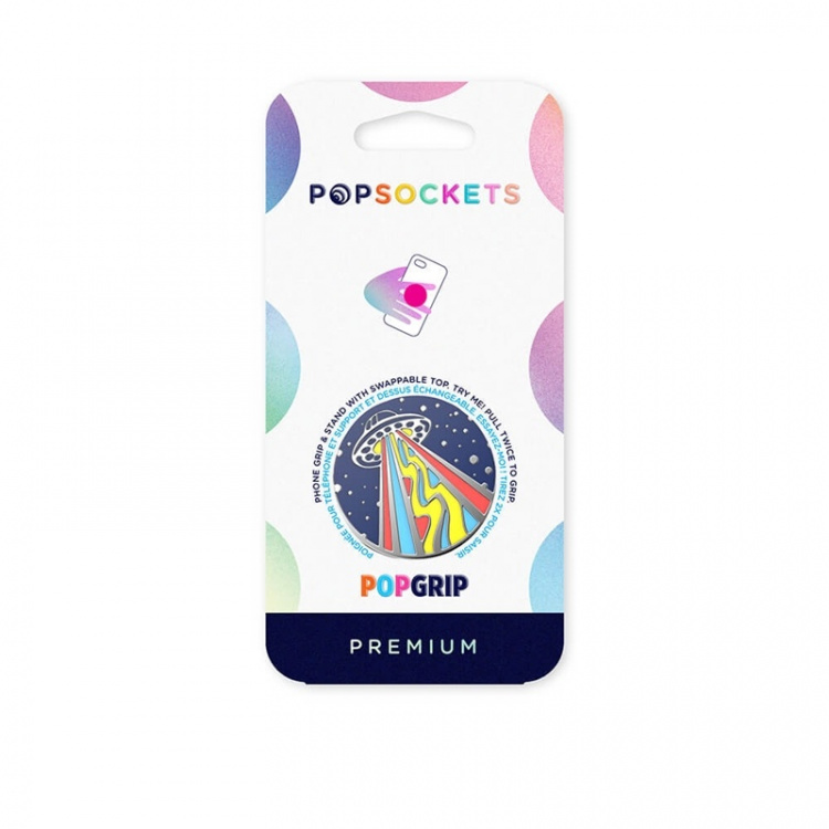 PopSockets Enamel Outta This World Navy Removable Grip with Standfunction Premium