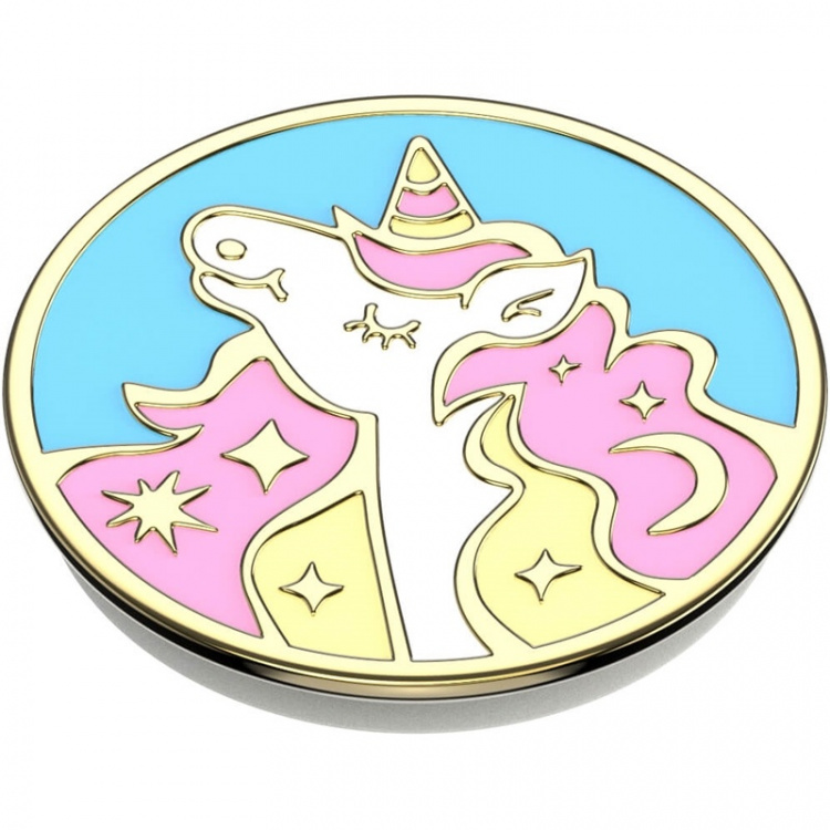 POPSOCKETS Enamel Mane Event Pink Removable Grip with Standfunction Premium