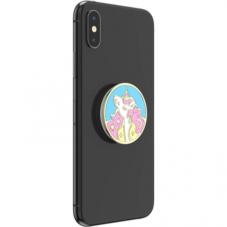 POPSOCKETS Enamel Mane Event Pink Removable Grip with Standfunction Premium