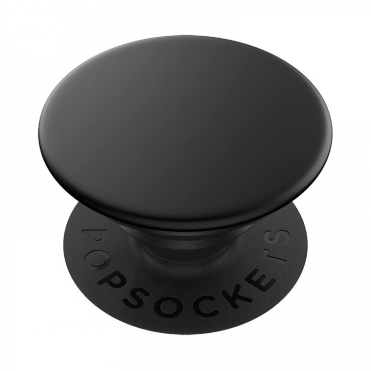 PopSockets Aluminum Black Removable Grip with Standfunction Premium