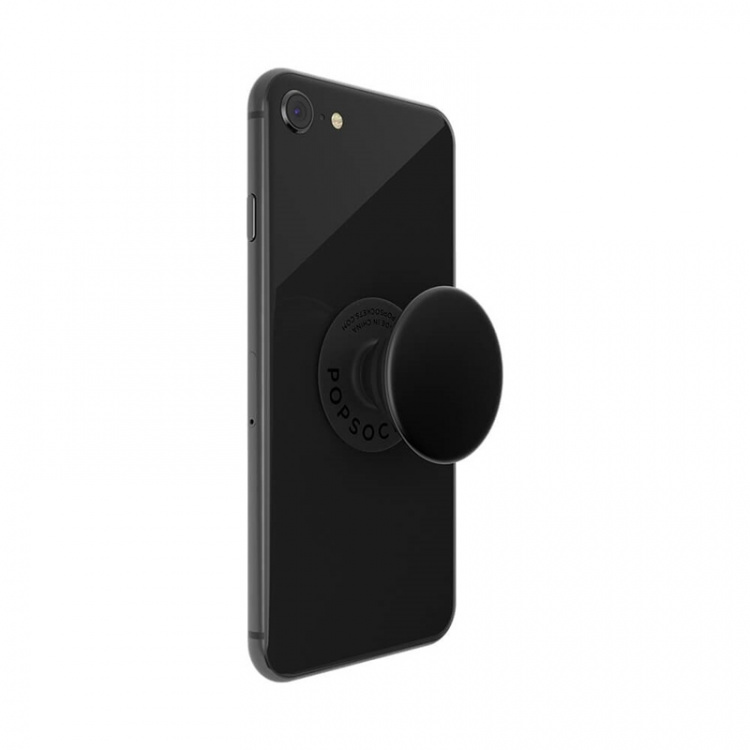 PopSockets Aluminum Black Removable Grip with Standfunction Premium