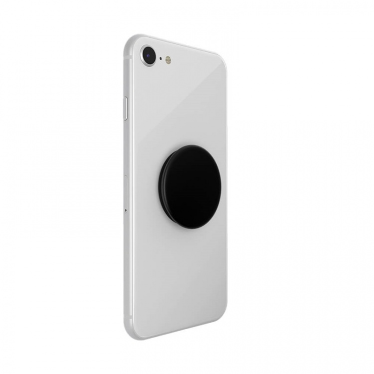 PopSockets Aluminum Black Removable Grip with Standfunction Premium