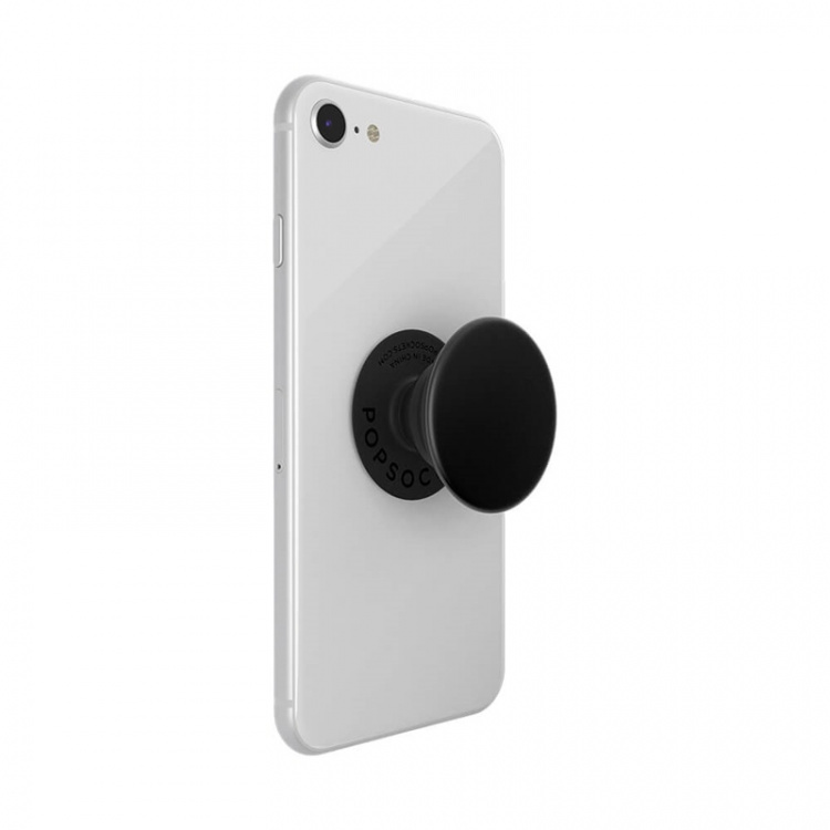 PopSockets Aluminum Black Removable Grip with Standfunction Premium