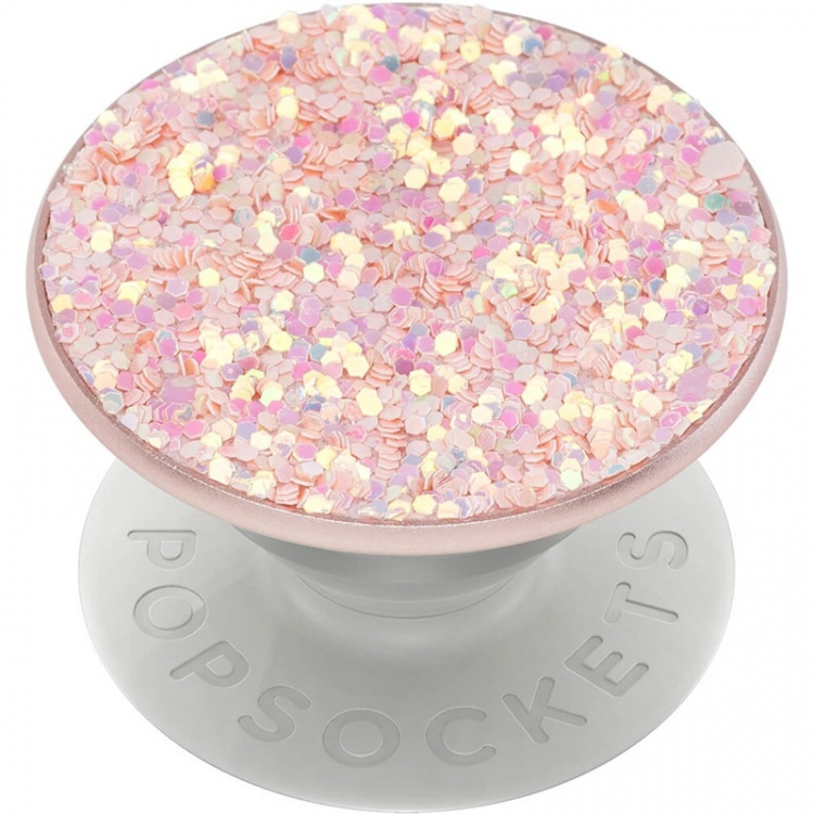 PopSockets Sparkle Rose Removable Grip with Standfunction Premium