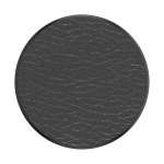 PopSockets Pebbled Vegan Leather Black Removable Grip with Standfunction Premium