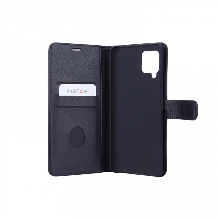 Radicover Radiation protected Mobilewallet PU Samsung A42 Flipcover Black 3-Led RFID Radicover Radiation protected Mobilewallet PU Samsung A42 Flipcover Black 3-Led RFID