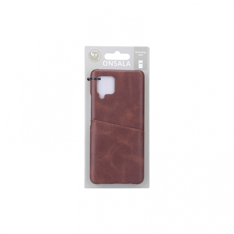 Onsala Mobile Cover Brown with Cardpocket Samsung A42 Onsala Mobile Cover Brown with Cardpocket Samsung A42