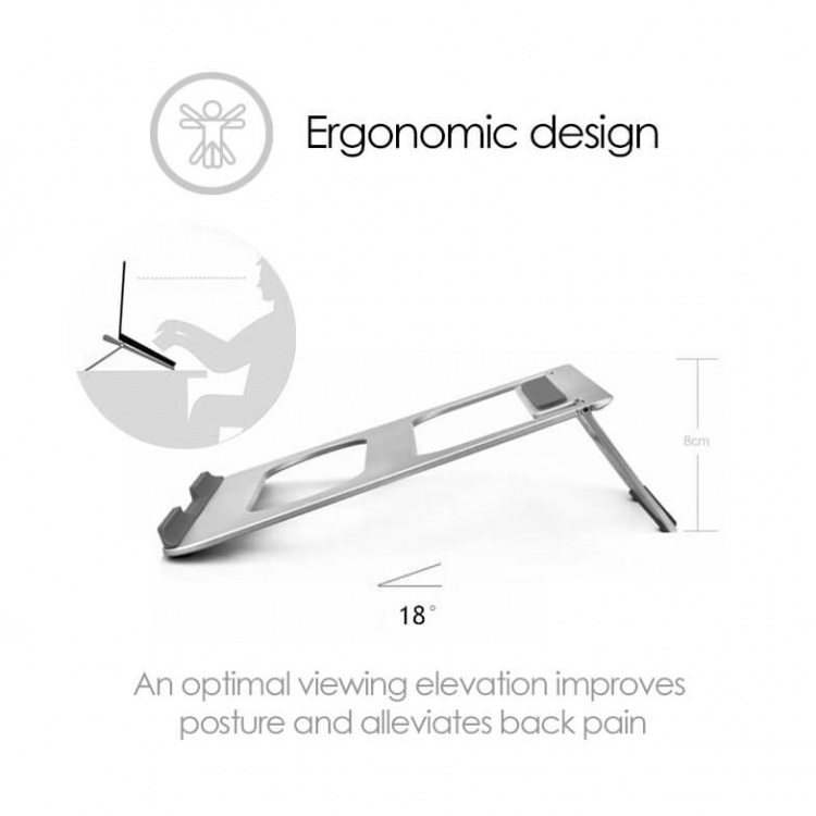 Desire2 Portable Laptopstand Silver Desire2 Portable Laptopstand Silver